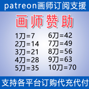 支付支援 黑红P站代充网站作者会员代购 画师赞助饭盒订阅 patreon