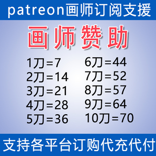 画师赞助饭盒订阅 patreon P站代充 网站作者会员代购支付支援