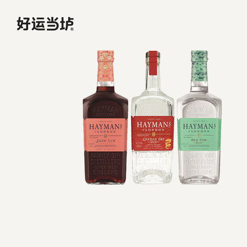 【海曼】金酒老汤姆黑刺莓金酒毡琴杜松子700ml洋酒调酒