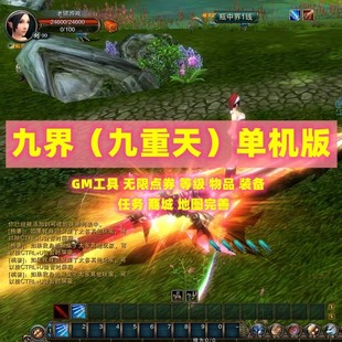 九界九重天单机版一键端GM工具无限元宝金钱刷装备物品网游网单
