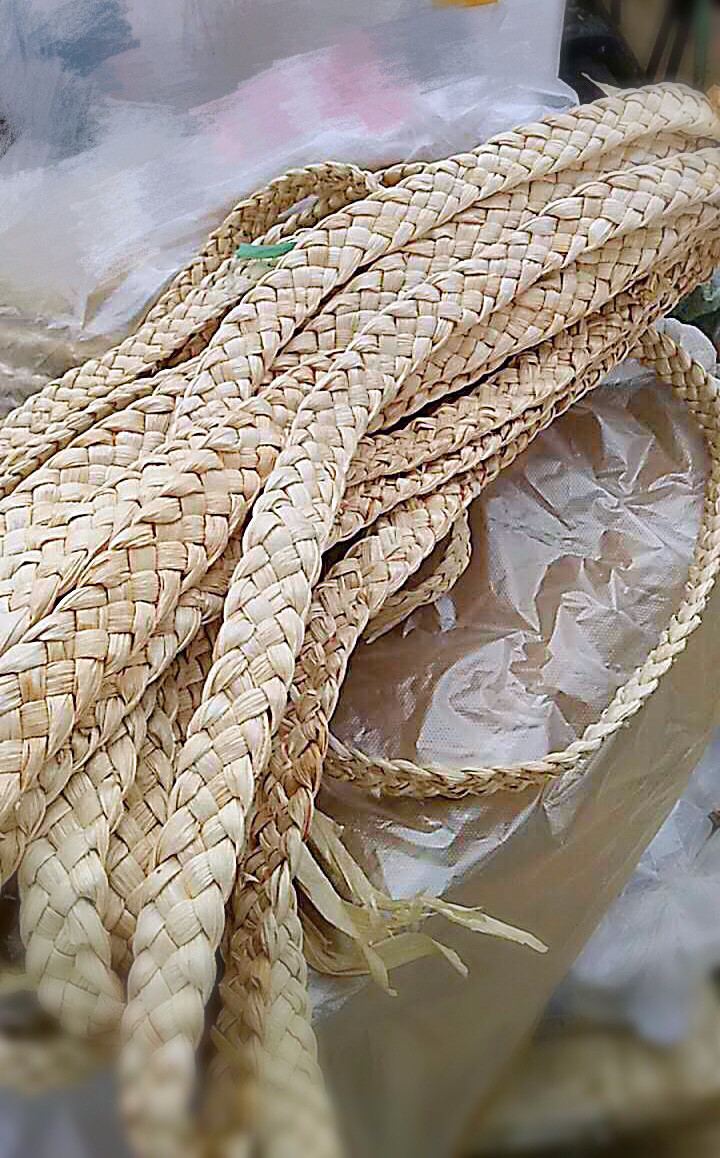 促销玉米皮叶五股玉米叶小辫子鞋原材料纯手工编织草艺品材料草绳