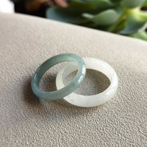 天然翡翠A货玉戒指带证书