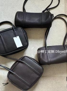 柳丁定制aeta新款方形手提包圆桶形单肩斜跨手提包百搭款牛皮包包