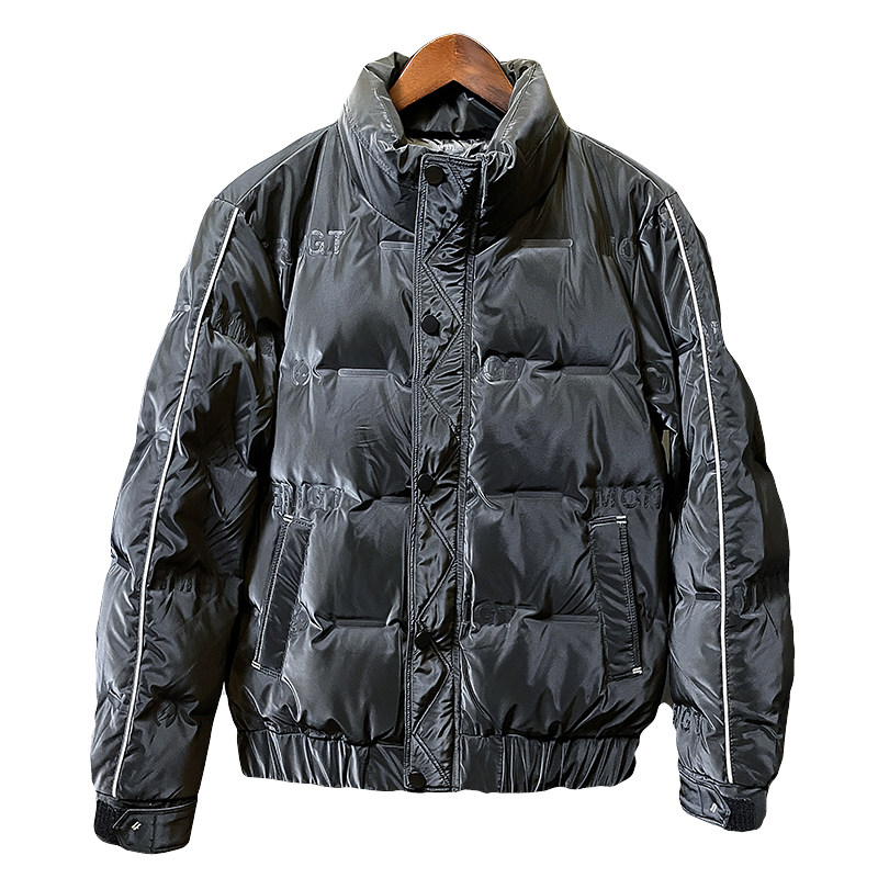 冬季社会小伙立领压花羽绒服短款白鸭绒男外套4YR652-P140控190,男装羽绒服,电商A400-1（原B352）