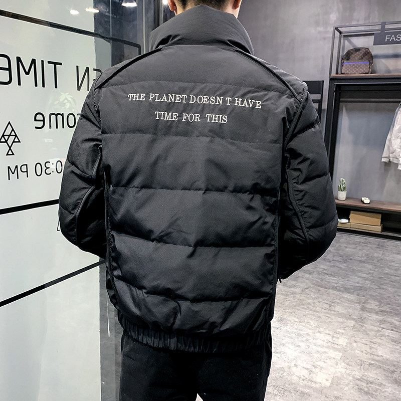 22冬季店主风修身立领刺绣轻薄羽绒服男外套1MY28-P155控205,男装羽绒服,电商A400-1（原B352）