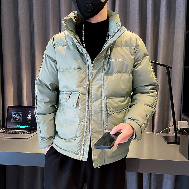 23男士冬季新款休闲大口袋加厚立领羽绒外套-1YR702-P158控208,男装羽绒服,电商A400-1（原B352）