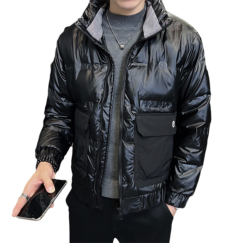 冬季店主风新款立领刺绣羽绒服外套羽绒夹克YR605-P148控198,男装羽绒服,电商A400-1（原B352）