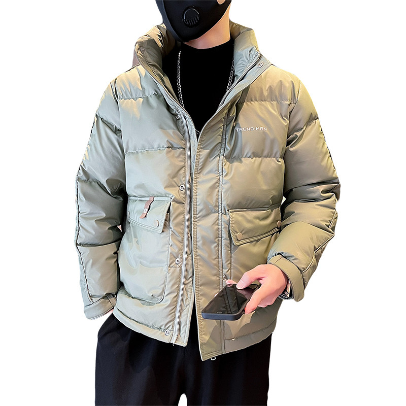 23男士冬季新款休闲大口袋加厚立领羽绒外套-1YR702-P158控208,男装羽绒服,电商A400-1（原B352）