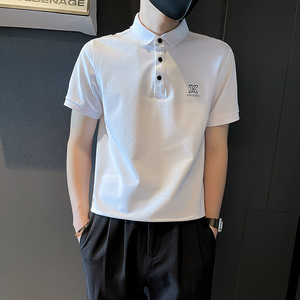 PL85-P58 夏季短袖T恤潮牌半袖新款男装个性压花POLO衫 控78图片