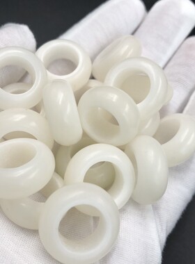 天然白玉菩提籽跑环配饰