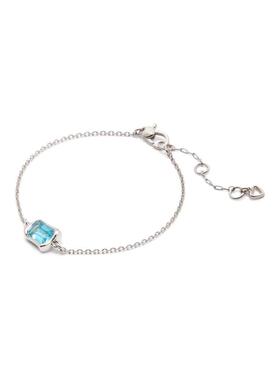 代购kate spade女士手链优雅闪耀精致轻奢蓝色宝石方形切割