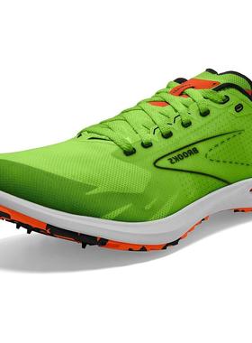 代购Brooks布鲁克斯男士跑步鞋支撑型轻量透气缓震绿色橙色细节