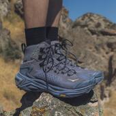 Hoka 登山鞋 OneOne 代购 TP灰色翻毛皮耐磨高帮男士 Kaha GTX 徒