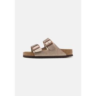 海外代购Birkenstock女士休闲凉鞋透气防滑平底双扣带日常通勤