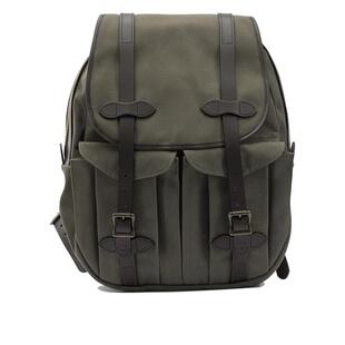 代购Filson男士双肩包防锈拉链扩展前袋侧边拉链设计翻盖防护