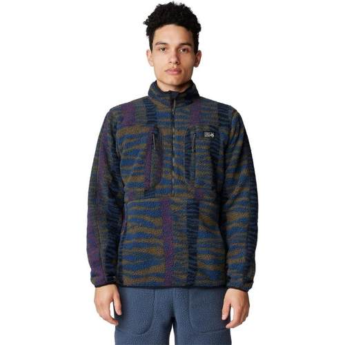 代购Mountain hardwear山浩男士抓绒衣保暖轻量柔软户外上衣半拉