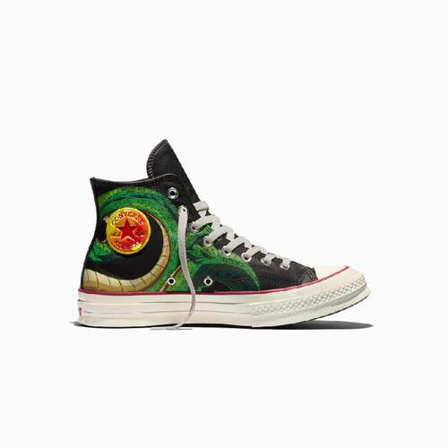 代购Converse Chuck 70龙珠Z神龙联名板鞋耐磨透气高帮动漫印花鞋