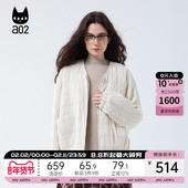 冬季 a02宽松短款 夹棉棉服女2025新款 加厚保暖棉衣外套通勤穿搭