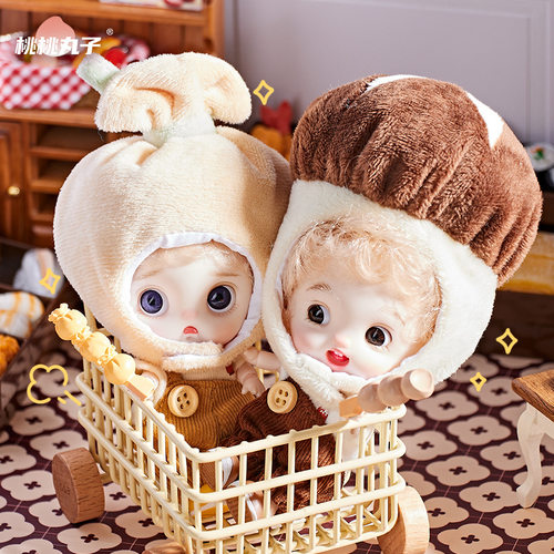 桃桃丸子关东煮仿真可动OB11娃娃