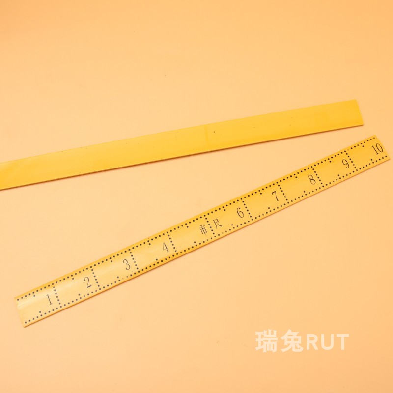 新款 塑料尺子一尺直尺市尺裁缝尺 裁剪裁缝量衣尺 33公分市尺DIY