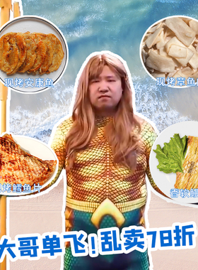 【星际老男孩SCBOY】孙记匠心鱼片干海鲜大礼包D安康鱼章鱼肉鳕鱼