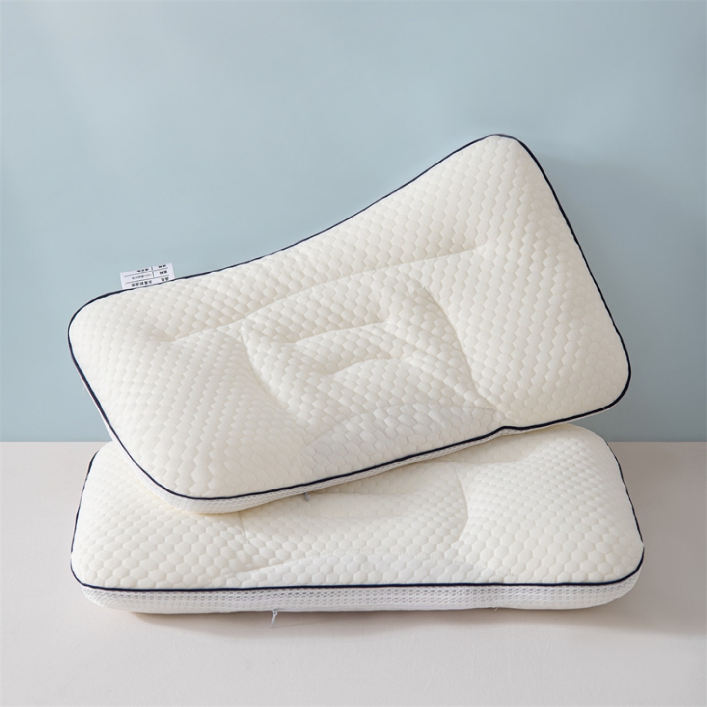 新款软管儿童针织枕宝宝软管枕头TPE软管分区羽丝绒学生护颈枕芯,床上用品,枕头/枕芯,淘宝优惠券,粉丝福利购,淘宝优惠卷