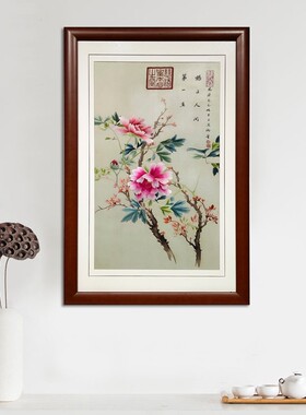 湘绣清朝 慈禧作品画作  独占人间第一春中式传统艺术纯手工刺绣