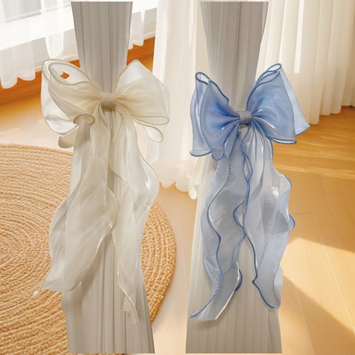 法式蝴蝶结蕾丝纱帘绑带