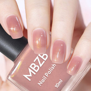 梦露无毒无味指甲油孕妇可用免烤快干可撕新款 水性细闪美甲油套装