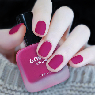 排排猪指甲油网红磨砂哑光色玫红色梅子色新款 显白美甲油家用套装