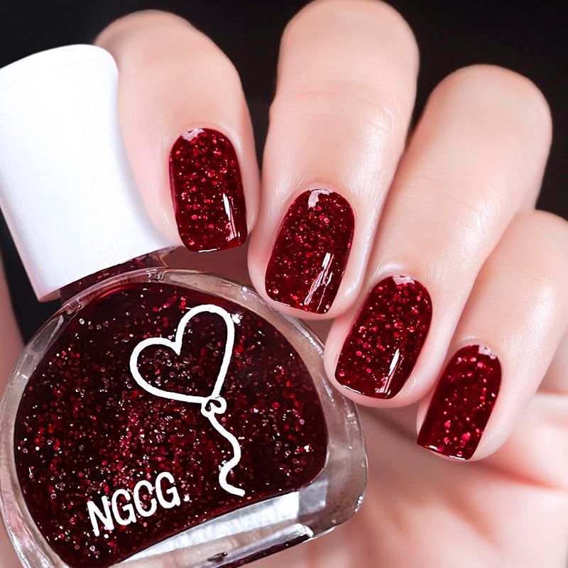 亮片指甲油免烤快干防水套装