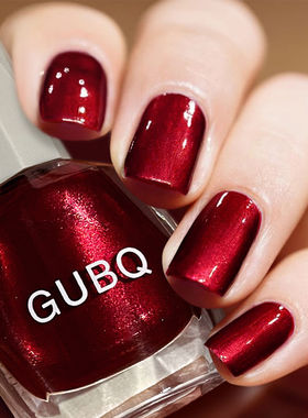 排排猪珠光酒红色指甲油免烤持久快干不掉色不可剥夏天显白美甲油