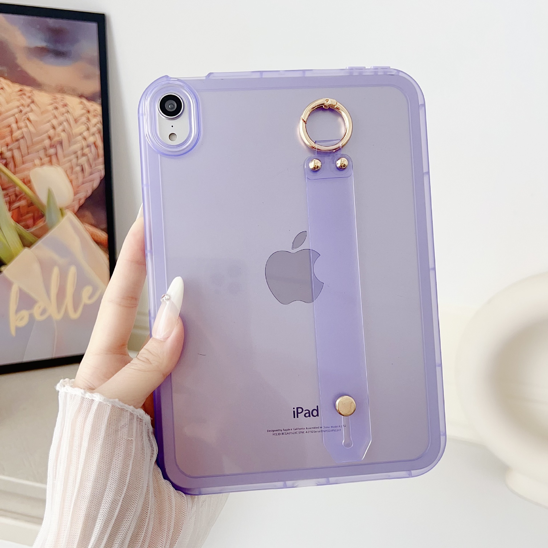 透明腕带手持ipad保护壳适用11代A16第9代pad10平板ari54保护套10.9寸全包轻便pro11软壳10.2寸气囊软壳mini7