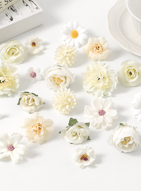 簪花学士帽材料包绢花假花DIY手工环创装饰花 古风汉服发饰服饰花