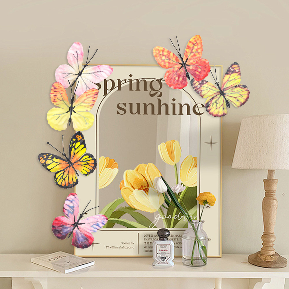 仿真蝴蝶墙贴  客厅卧室儿童房相框墙壁墙上防水自粘冰箱创意装饰,家居饰品,DIY仿真材料,淘宝优惠券,粉丝福利购,淘宝优惠卷