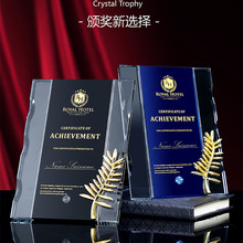 奖牌定制定做棕榈奖水晶授权牌荣誉牌匾代理经销商加盟牌奖杯