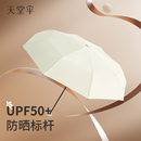 天堂伞轻小便携折叠太阳伞黑胶防晒防紫外线遮阳伞晴雨伞两用男女