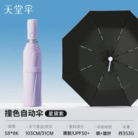 Paradise Umbrella is a fully automatic folding portable black rubber sun protection, UV protection and sun shield umbrella, suitable for both men and women thumbnail 5