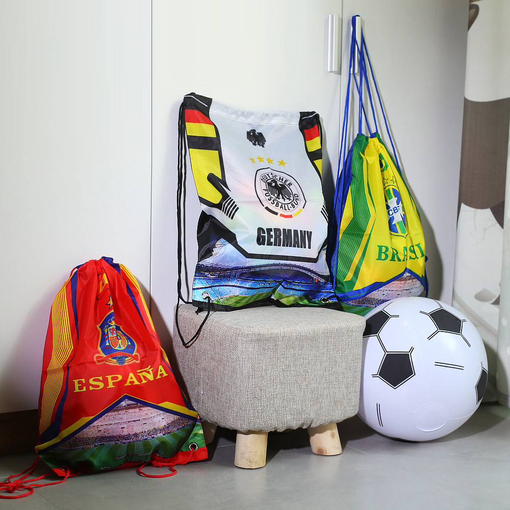 欧洲杯西班牙英格兰足球袋抽绳包束口鞋袋收纳袋背包周边纪念品