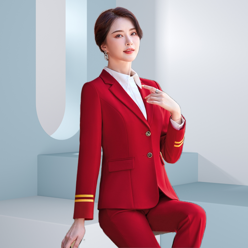 2022年秋冬合唱团军乐队服装演出服高铁乘务员制服军鼓队套装女款