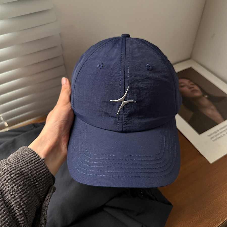 夏季户外快干鸭舌帽简约运动穿搭男女情侣遮阳棒球帽情侣帽子新款