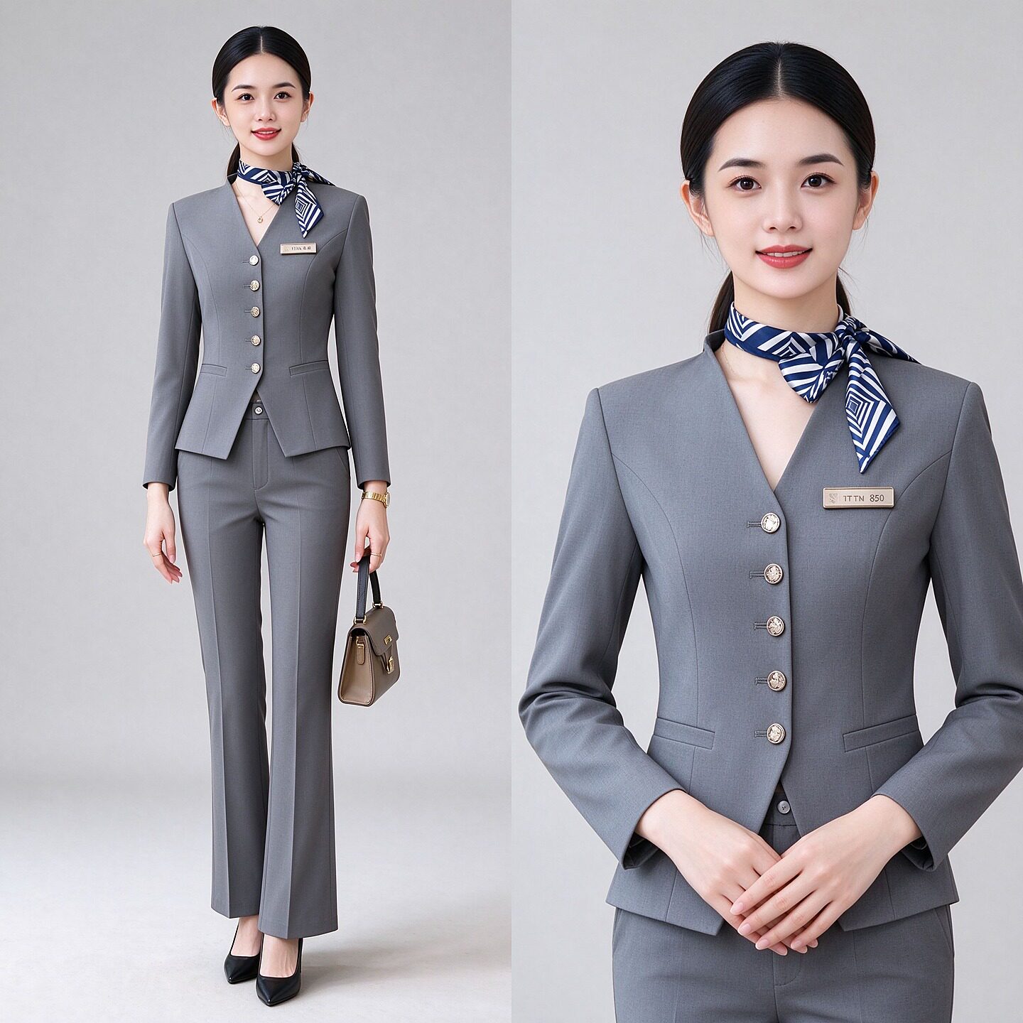 西装套装女职业正装外套商务收腰