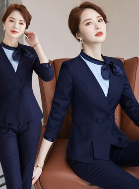 春秋冬前厅经理高端西服职业套装