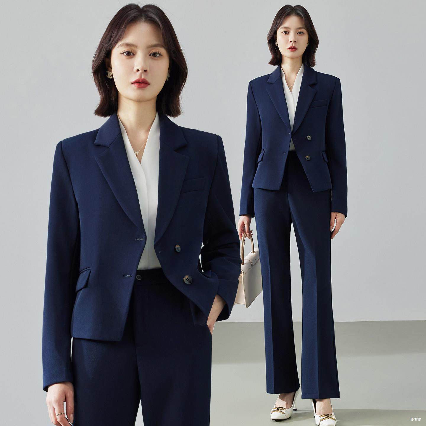 短款西装外套女气质小个子藏青色职业面试修身收腰正装西服套装,女装/女士精品,西装,淘宝优惠券,粉丝福利购,淘宝优惠卷