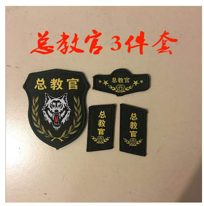 臂章定做 安全员总教官臂章 教官臂章校卫班臂章胸牌领章魔术贴
