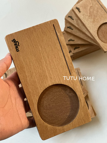桦木海洋板杯垫餐垫网红餐厅咖啡店茶室防烫茶托杯托现代简约杯垫