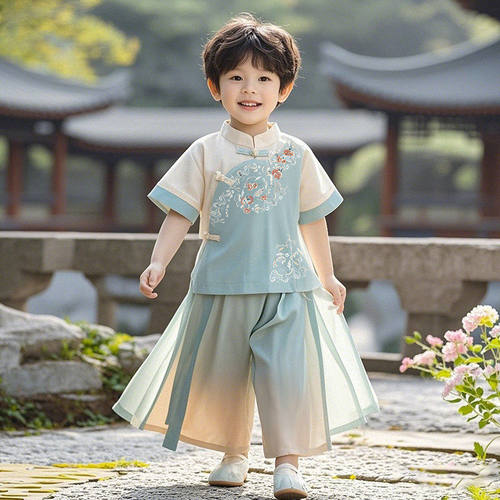 佳佩鑫男童新中式汉服夏季新款