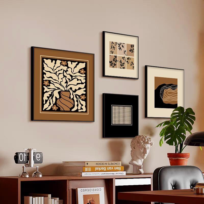 意式极简抽象高级感客厅装饰画