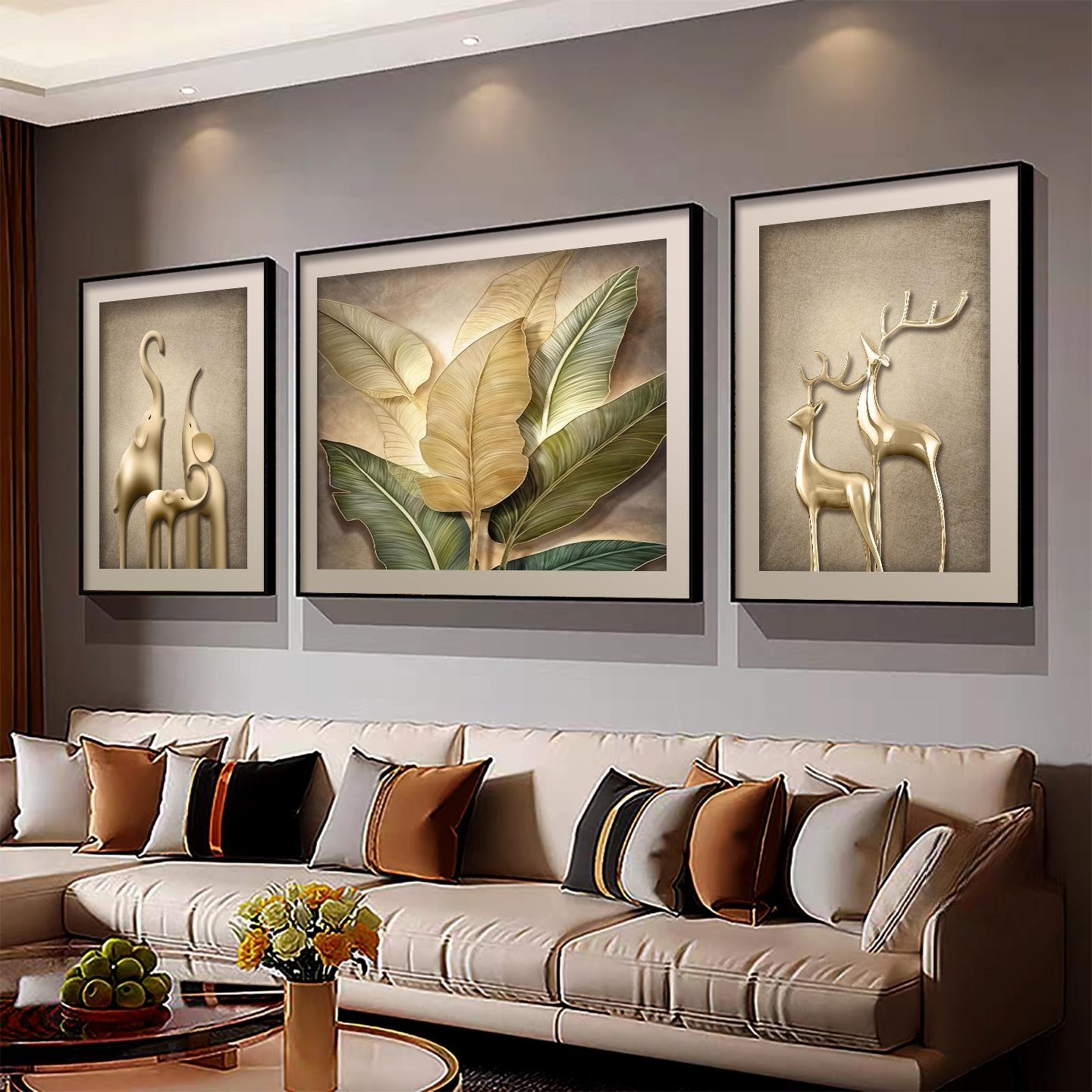 2025新款家大业大轻奢客厅装饰画