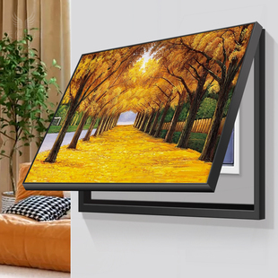 简约现代风景电表箱装饰画挂画掀盖免打孔动力箱墙面壁画开关配电